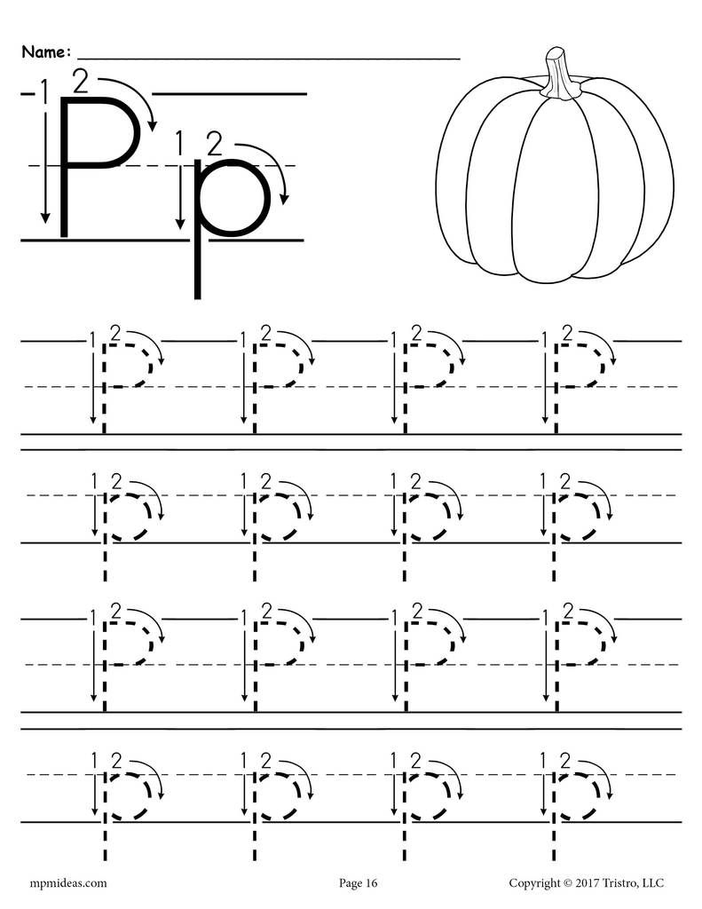 Supreme Letter P Worksheets Preschool Free Printable Easter Sunday