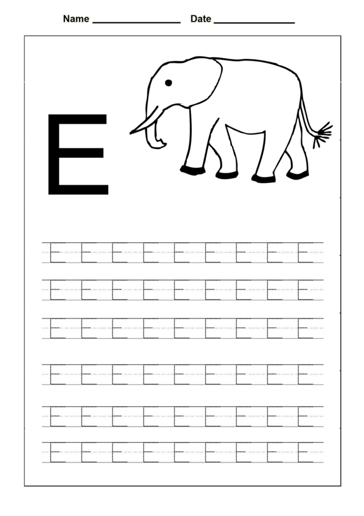 The Letter E Worksheets Letter E Free Alphabet Worksheets For Kids 