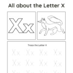 The Post Trace The Letter X Uppercase And Lowercase Tracing Sheet For