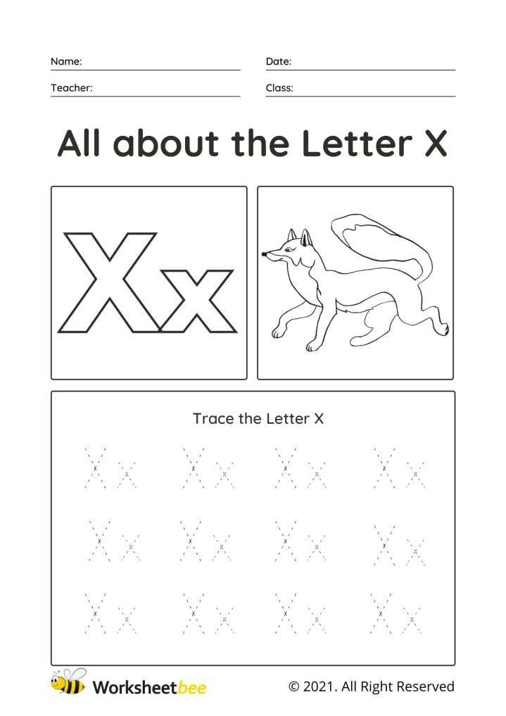 The Post Trace The Letter X Uppercase And Lowercase Tracing Sheet For 