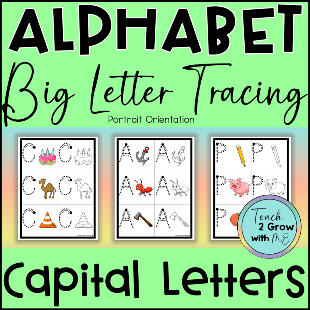 These No prep BIG Letter Tracing Worksheets Are Designed To Help 