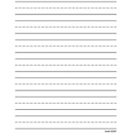 Top 1 Kindergarten Writing Paper With Lines For ABC Kids Handwriting