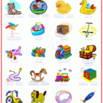 Toys ESL Printable Picture Dictionary Worksheet For Kids Image