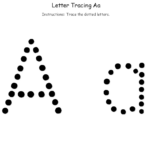 Trace The Letter A Printable Printable Blank World