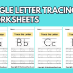 Trace The Letters Worksheets Best Tracing Sheets For Pre K