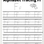 TRACING ALPHABET Ff Worksheet Stock Vector Illustration Of Page