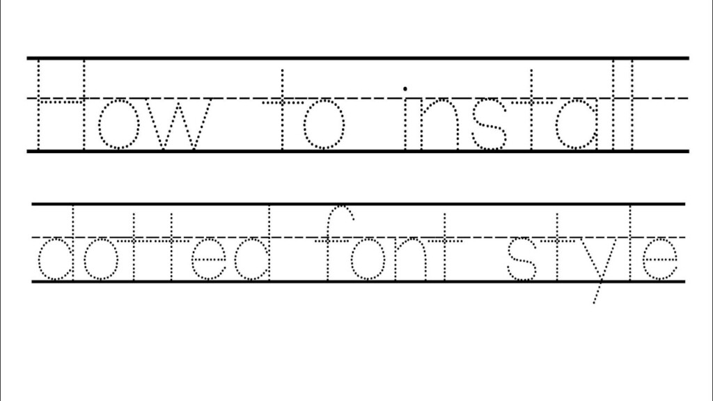 Tracing Font For Google Docs Printable Form Templates And Letter