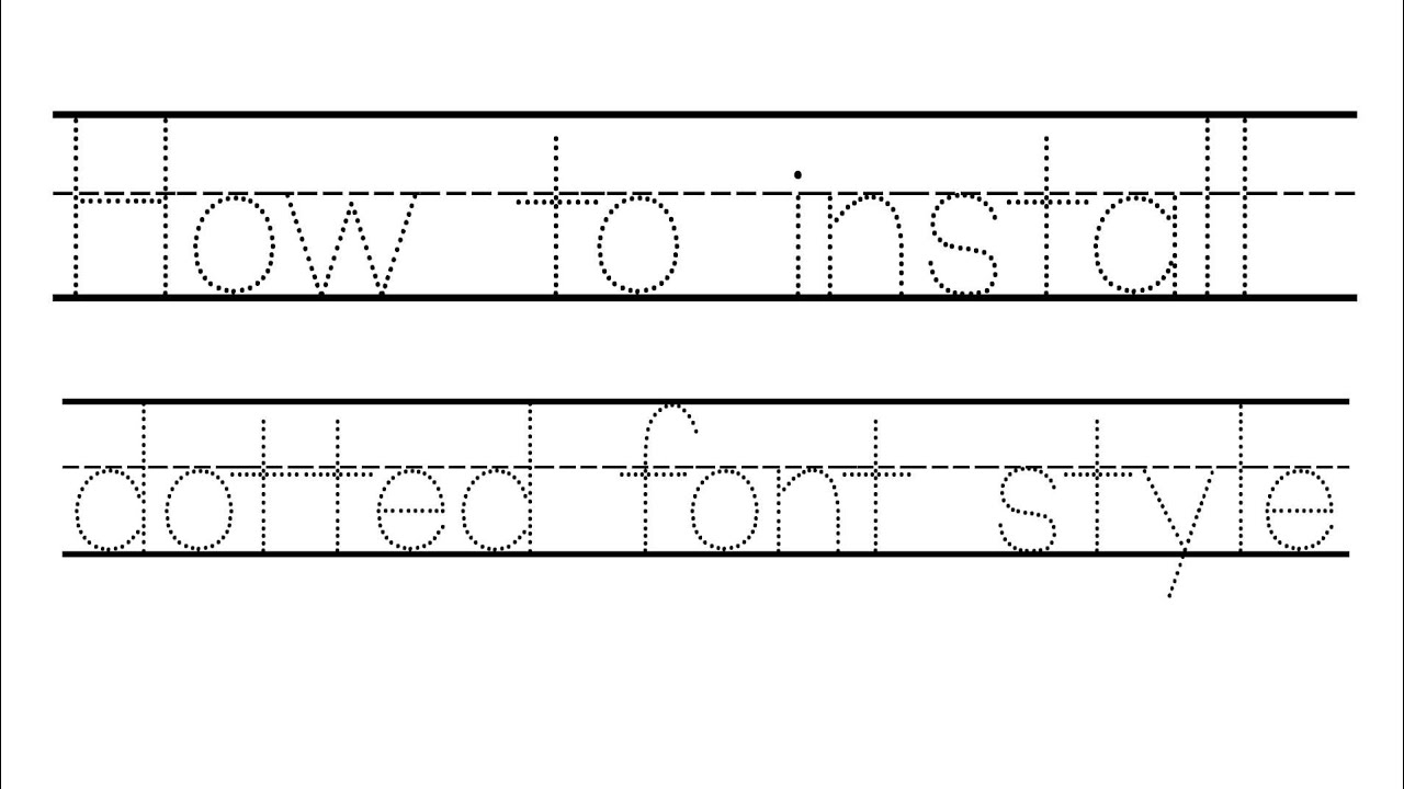 Tracing Font For Google Docs Printable Form Templates And Letter