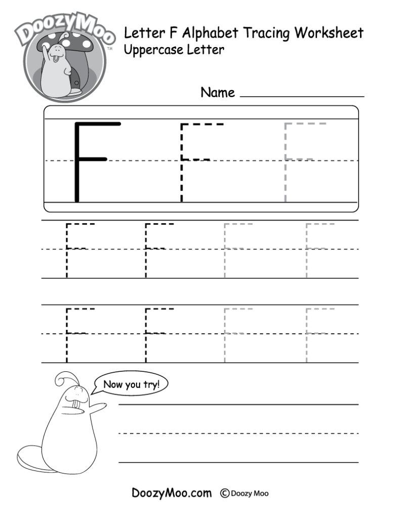 Tracing Letter F Worksheets Preschool TracingLettersWorksheets