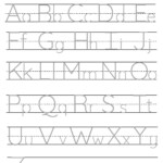 Tracing Letter Printable Worksheets