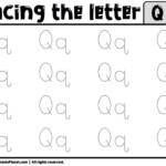 Tracing Letter Q Worksheet