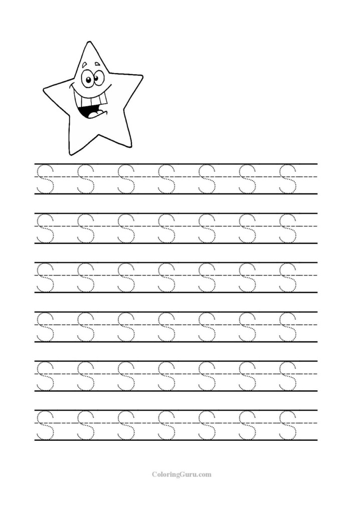 Tracing Letter S Worksheets For Kindergarten TracingLettersWorksheets