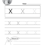 Tracing Letter X Worksheets Tracinglettersworksheetscom Alphabet