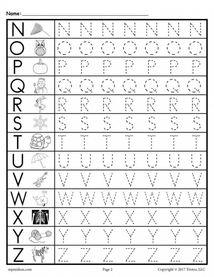 Tracing Letters A Worksheets 99Worksheets