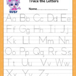Tracing Letters For Toddlers Printable Infoupdate