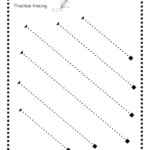 Tracing Lines Worksheets For 3 Year Olds Shapes Tracing Worksheets