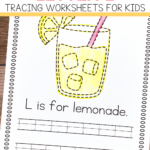 Tracing Worksheets Worksheets For Kids Preschool Mom Letter L