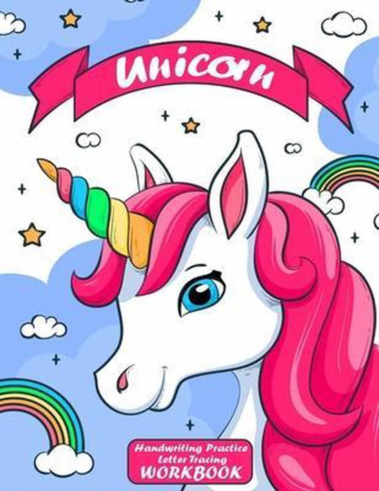 Unicorn Handwriting Practice Letter Tracing Workbook 9798645152987 