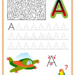 Worksheet For Tracing Letters Find And Paint All Letters A Kids