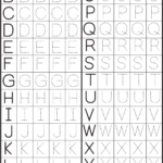 Worksheet Tracing Alphabet For Kindergarten Free Tripmart