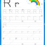 Writing Practice Letter R Printable Worksheet Vector C S n mi n Ph