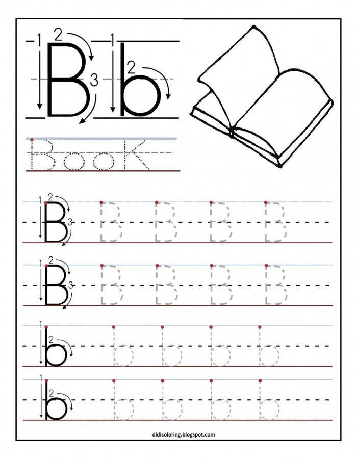 Writing The Letter B Worksheets 99Worksheets