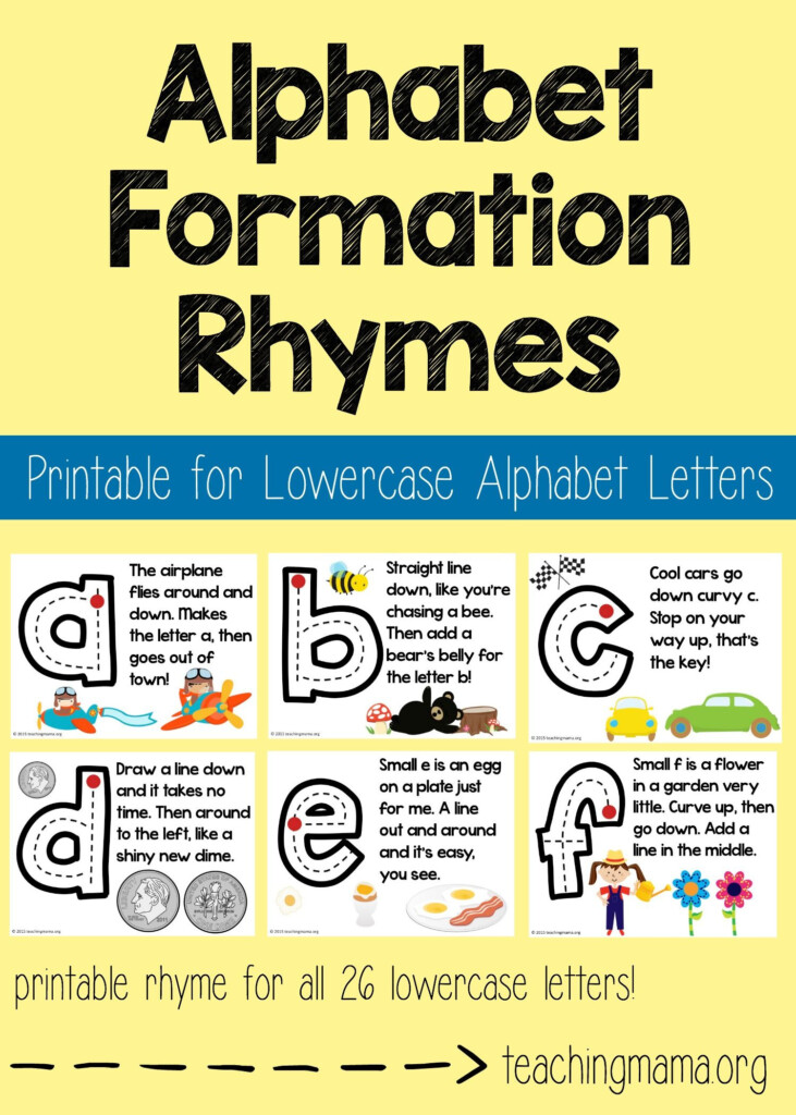 Alphabet Tracing Rhymes TracingLettersWorksheets