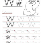 Free Printable Letter W Tracing Worksheets Dot To Dot Name Tracing