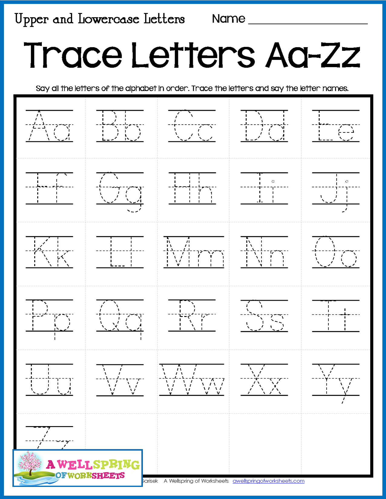 Free Printable Tracing Letters