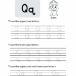 Free Tracing Letter Q Printable PDF Trace The Letter Q