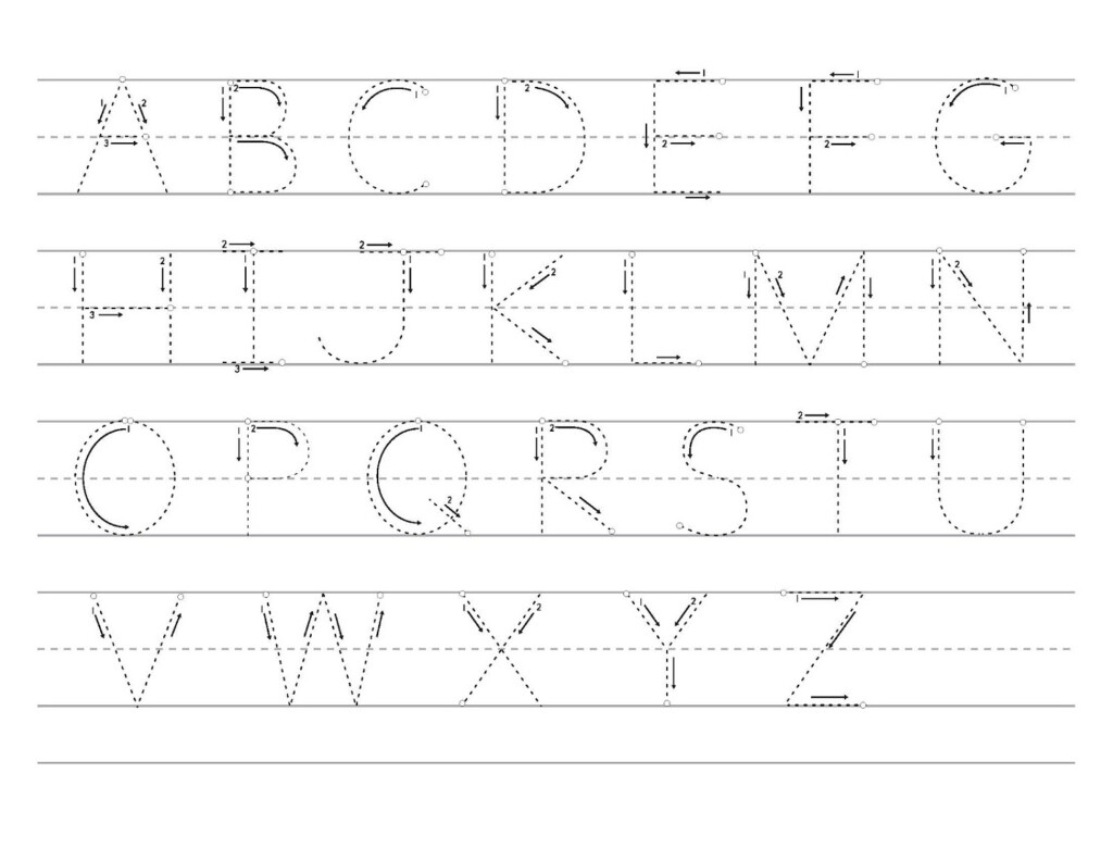 Large Alphabet Letters For Tracing TracingLettersWorksheets