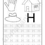 Letter H Tracing Template Printable Pdf Download