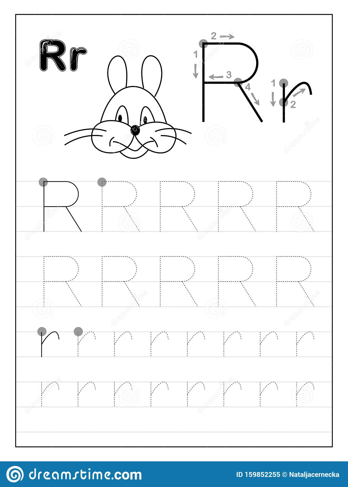 Letter R Tracing Pages AlphabetWorksheetsFree