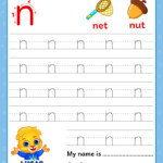 Lowercase Letter N Tracing Worksheets Trace Small Letter N Worksheet