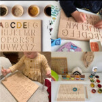 Montessori Toy Wooden Alphabet Tracing Board By Bebeach Kids