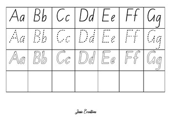 NSW Alphabet Foundation Font Tracing And Writing By Jessie Creations