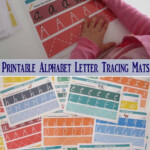 Printable Alphabet Letter Tracing Mats Learning 4 Kids
