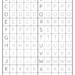 Printable Dotted Alphabet Trace Practice Pdf Worksheet Alphabet