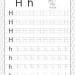 Printable Dotted Letter H Tracing Pdf Worksheet