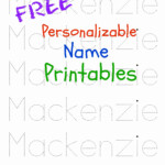 Printable Name Tracing Preschool Names Name Writing Practice