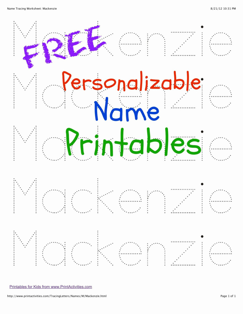 Printable Name Tracing Preschool Names Name Writing Practice 