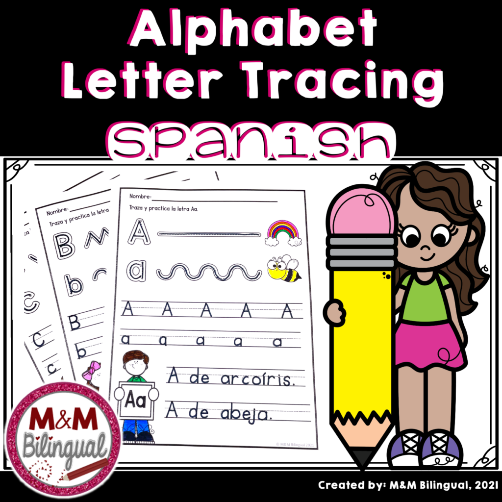 SPANISH Alphabet Activities Letter Tracing Worksheets Abecedario In 