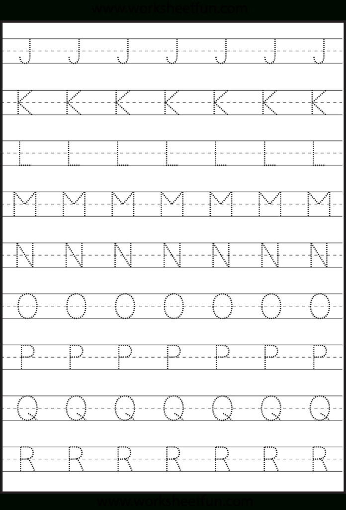 Tracing Capital Letters For Preschool TracingLettersWorksheets