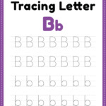 Tracing Letter B Alphabet Worksheet Free Printable PDF