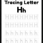 Tracing Letter H Alphabet Worksheet Free Printable PDF