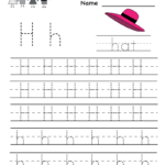Tracing Letter H Worksheets Preschoolers TracingLettersWorksheets