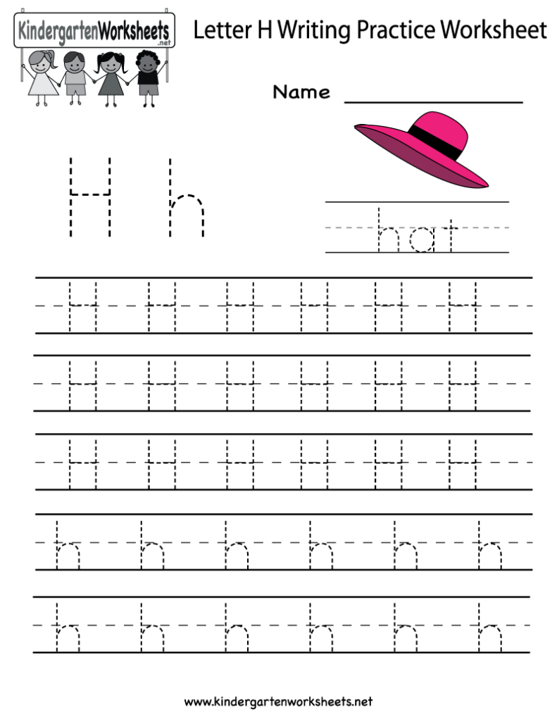 Tracing Letter H Worksheets Preschoolers TracingLettersWorksheets
