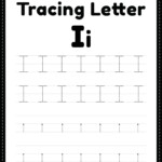 Tracing Letter I Alphabet Worksheet Free Printable PDF