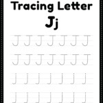 Tracing Letter J Alphabet Worksheet Free Printable PDF